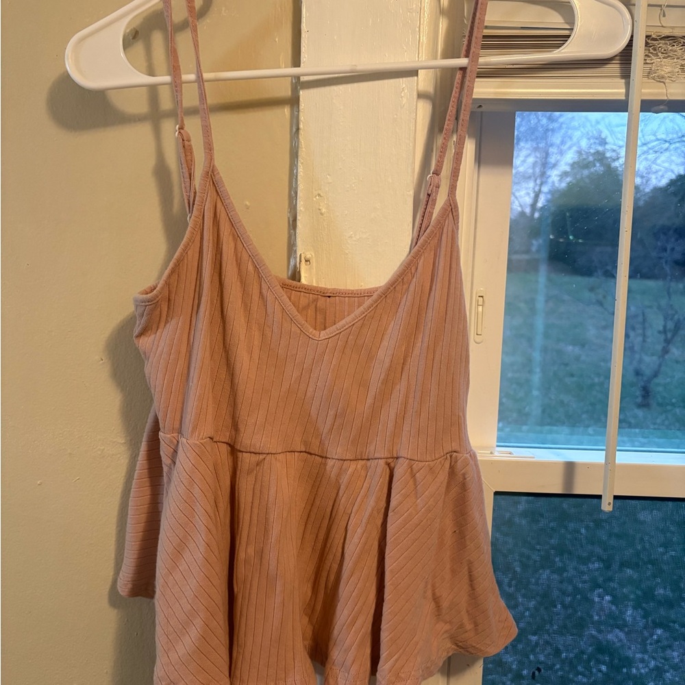 Women's Pink Sleeveless Top